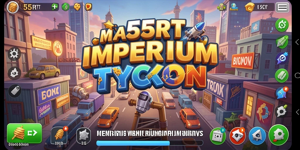 Gameplay Tycoon yang menarik dengan berbagai pilihan strategi.
