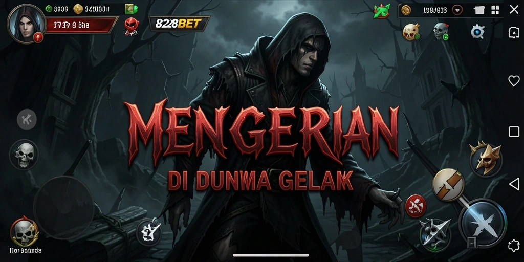 Screenshot gameplay menampilkan atmosfer mencekam dalam 828BET.
