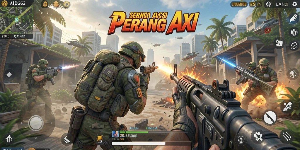 Screenshot ADG62 menampilkan gameplay TPS yang intens dan mengesankan.