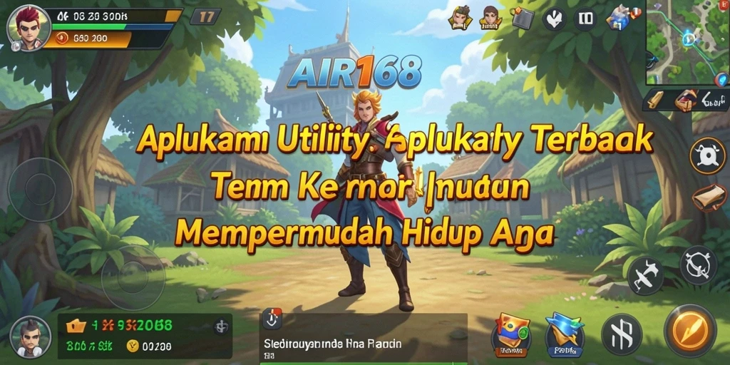 Tampilan screenshot utama AIR168 menunjukkan kemudahan penggunaan aplikasi Utility.