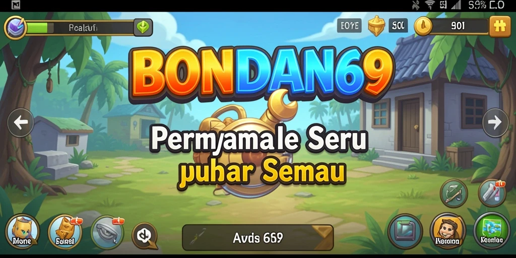 Tampilan gameplay seru dari BONDAN69 yang menampilkan karakter Idle.