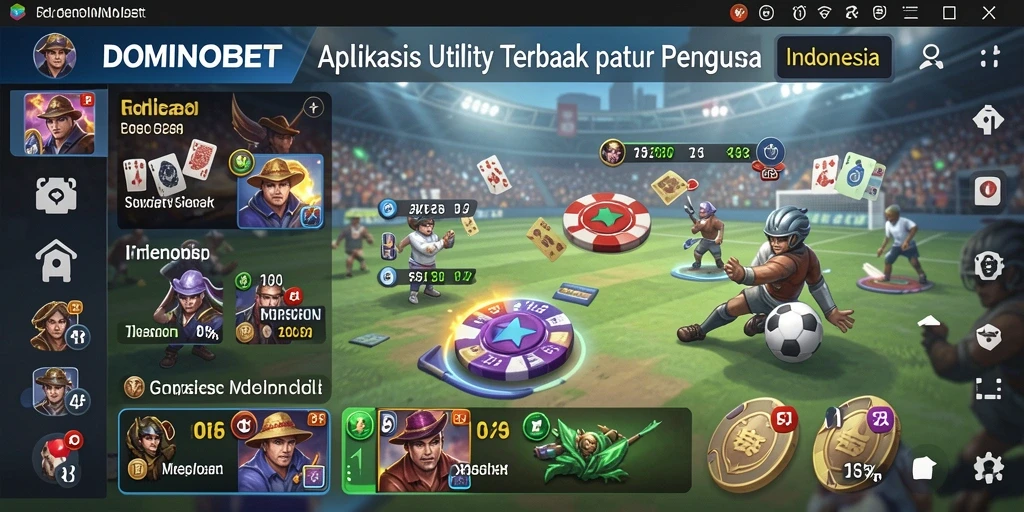 Tangkapan layar utama DOMINOBET menunjukkan antarmuka yang sederhana dan fungsional.