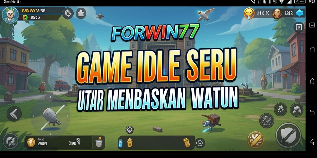 Screenshot menunjukkan gameplay menarik FORWIN77 dengan karakter aktif di dunia Idle.