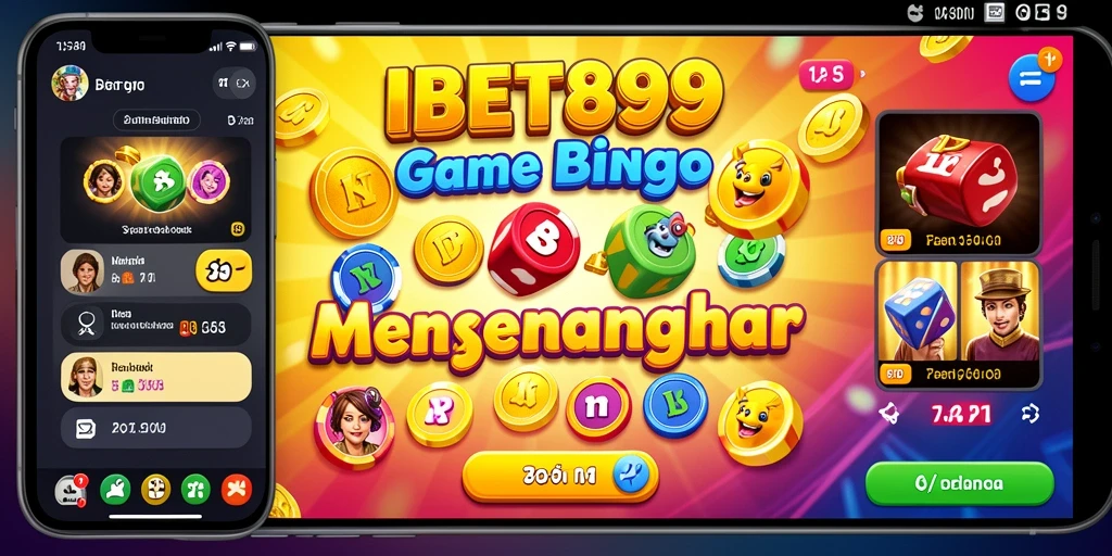 Tampilan gameplay IBET899 dengan suasana permainan Bingo yang seru.