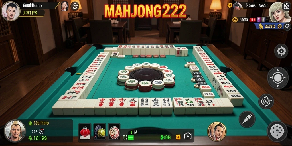 Tampilan utama gameplay MAHJONG222 menampilkan aksi seru TPS.