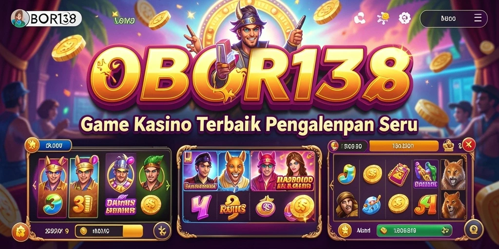 Tampilan gameplay menarik di OBOR138 dengan berbagai pilihan permainan kasino.
