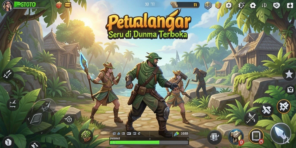 Tampilan menakjubkan dari gameplay PGTOTO di dunia terbuka.