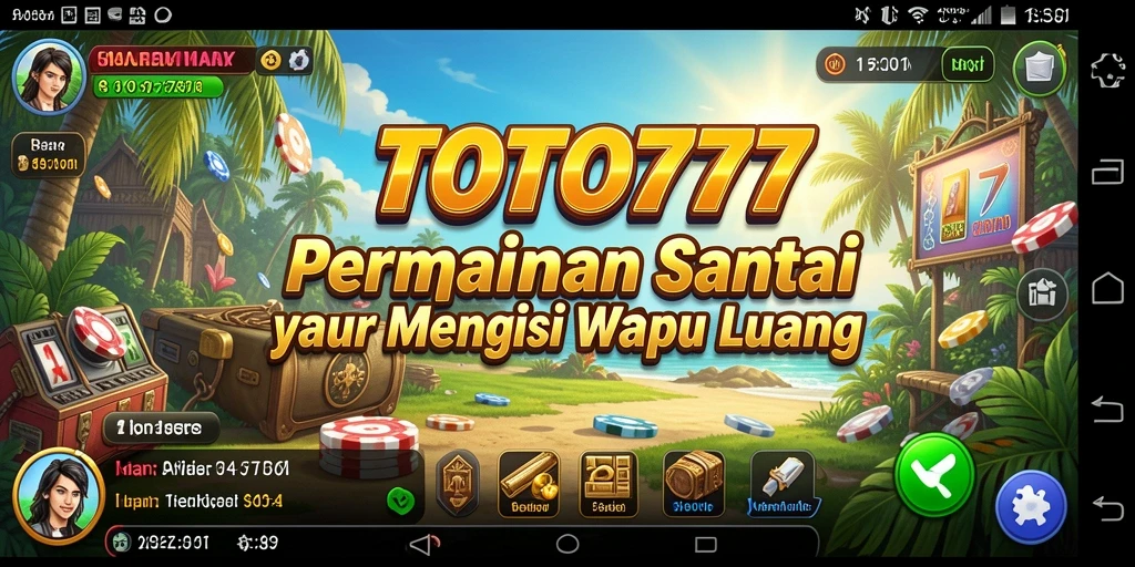 Tangkapan layar utama TOTO777 menunjukkan gameplay yang seru dan menantang.