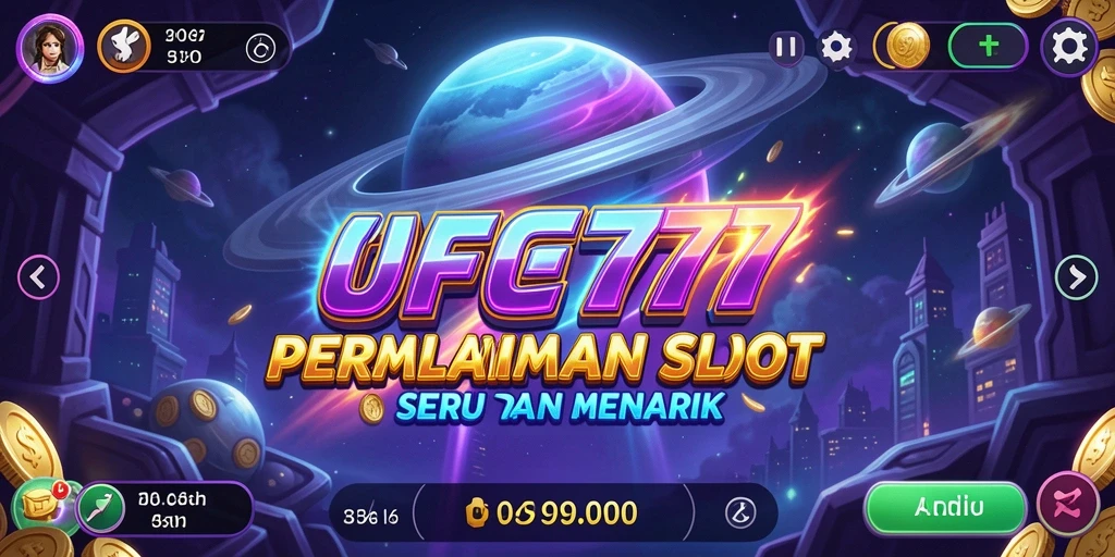 Gameplay seru dan penuh warna di UFO777 dengan tema slot luar angkasa.